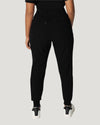 Black - White Cross V-Tess Women's 7 Pocket Yoga Waist Cargo Jogger Scrub Pant for Nursing