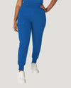 Royal Blue - White Cross V-Tess Women's 7 Pocket Yoga Waist Cargo Jogger Scrub Pant for Nursing