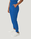 Royal Blue - White Cross V-Tess Women's 7 Pocket Yoga Waist Cargo Jogger Scrub Pant for Nursing