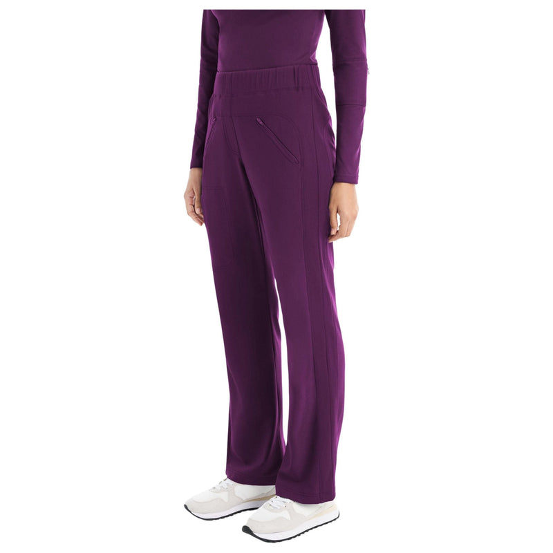 Sugar Plum - White Cross CRFT Women's Bootcut Scrub Pant - Side View