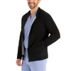 Black/heather Pewter - White Cross Unisex Scrub Jackets - Side View