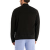 Black/heather Pewter - White Cross Unisex Scrub Jackets - Back View