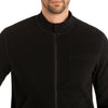 Black/Heather Pewter - White Cross CRFT Unisex 5 Pocket Zip-Front Reversible Scrub Jacket for Nursing