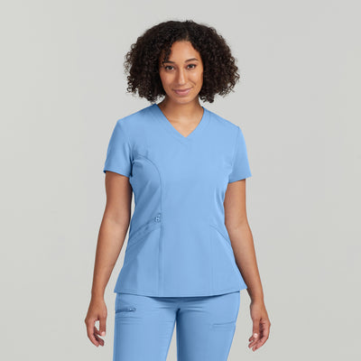 Women's 3 Pocket V-Neck Scrub Top