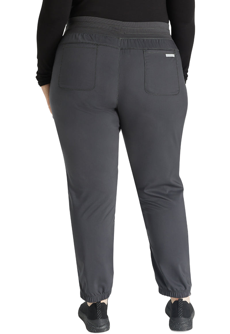 Pewter - Women's Natural Rise Jogger – Tall (Back)