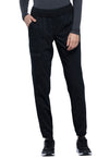 Black - Cherokee WW Revolution Women's Scrub Pants - Front View