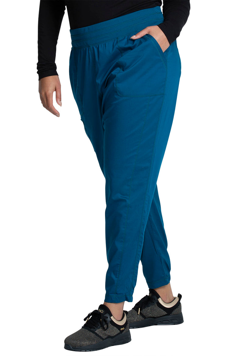 Caribbean Blue - Cherokee Cherokee WW Revolution Women's Scrub Pants - Left Side View