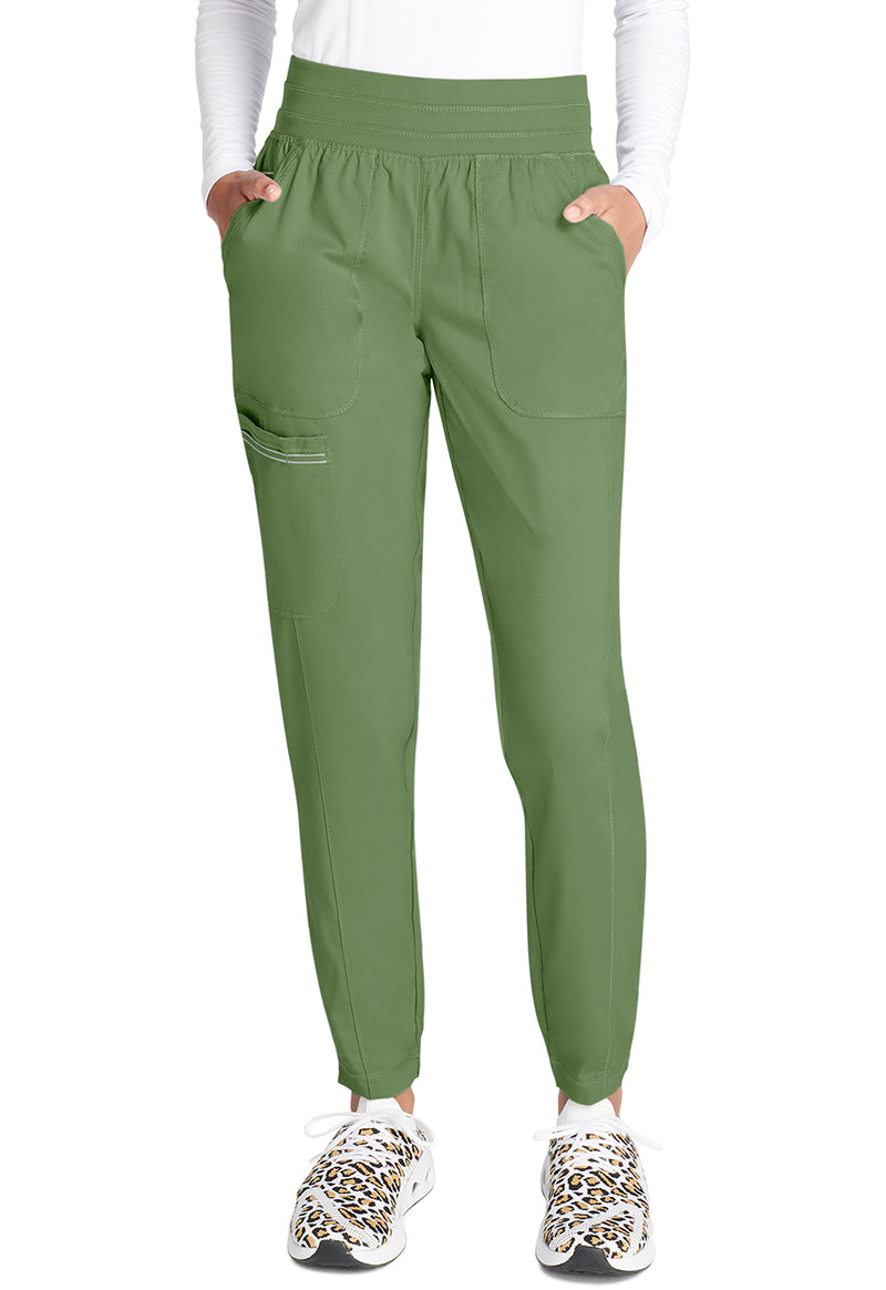 Celery Green - Cherokee WW Revolution Women's Scrub Pants - Front View