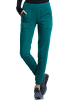 Hunter Green - Cherokee WW Revolution Women's Scrub Pants - Front View