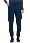 Navy - Cherokee WW Revolution Women's Scrub Pants - Front View