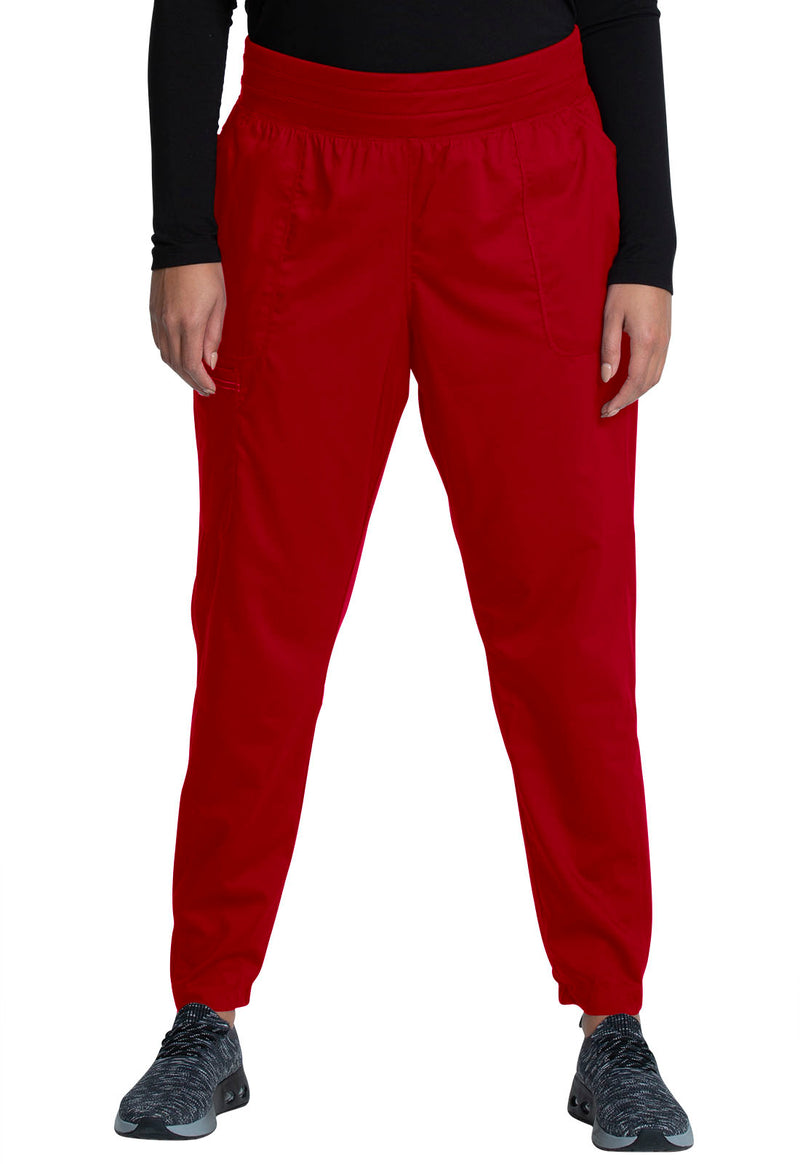 Red - Cherokee Cherokee WW Revolution Women's Scrub Pants - Detail 1 View