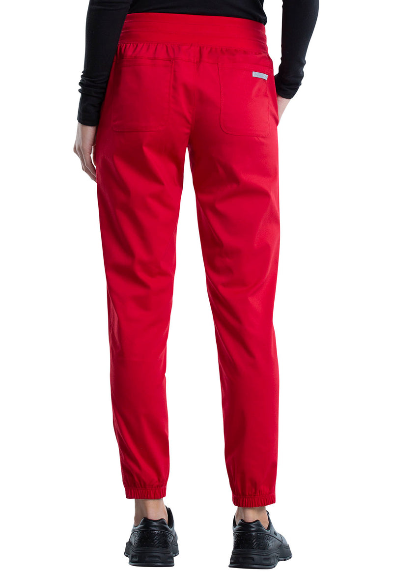 Red - Cherokee WW Revolution Women's Scrub Pants - Back View