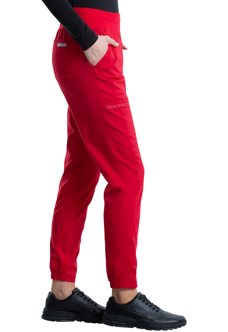Red - Cherokee Cherokee WW Revolution Women's Scrub Pants - Right Side View