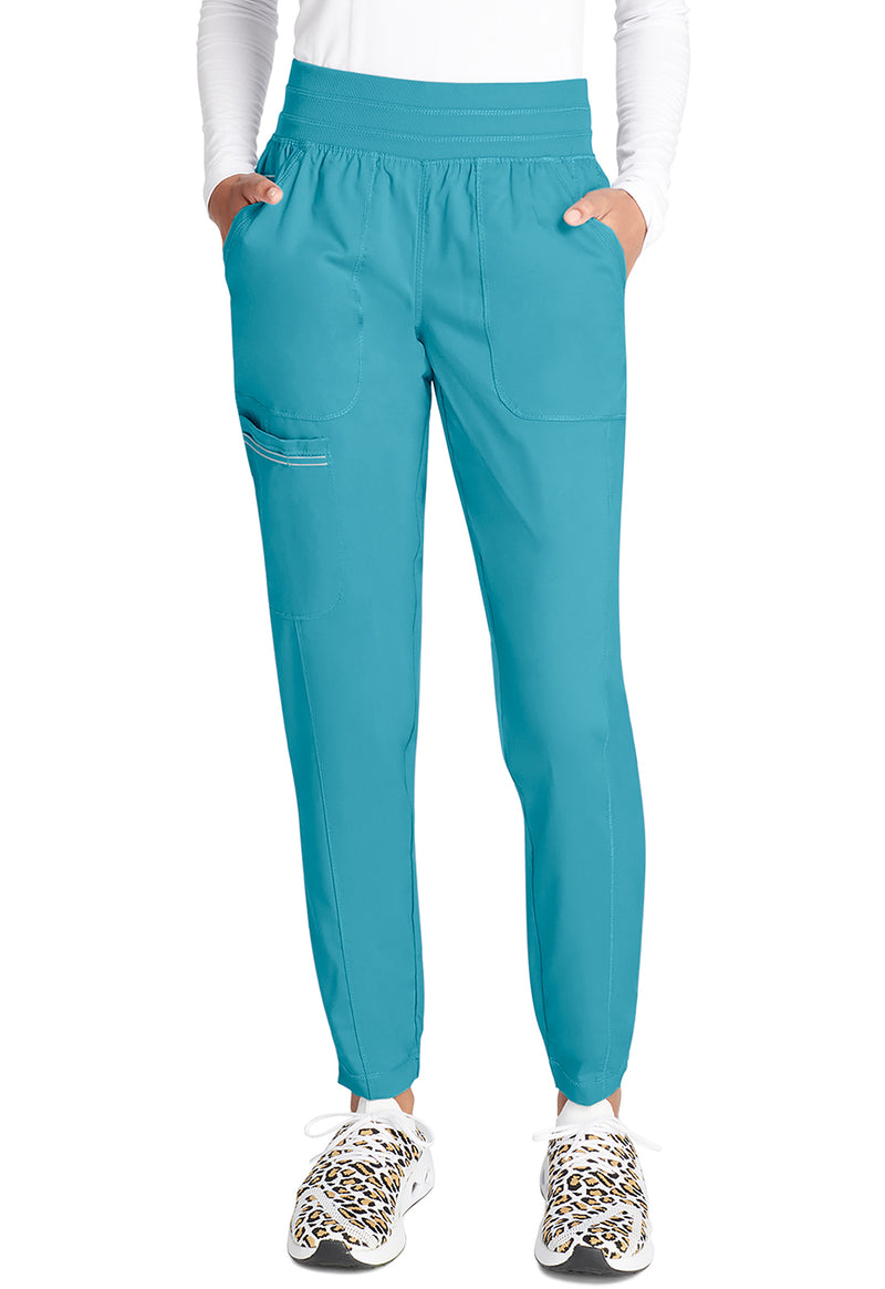 Soft Marine - Cherokee WW Revolution Women's Scrub Pants - Front View