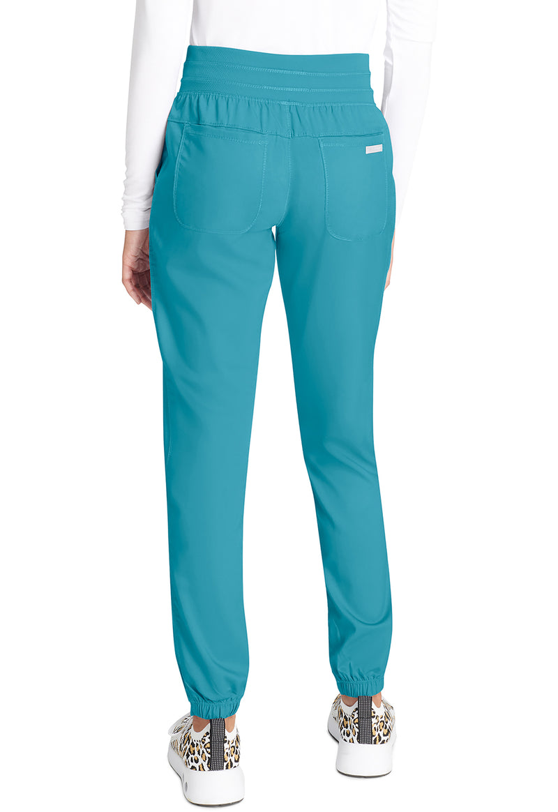 Soft Marine - Cherokee WW Revolution Women's Scrub Pants - Back View