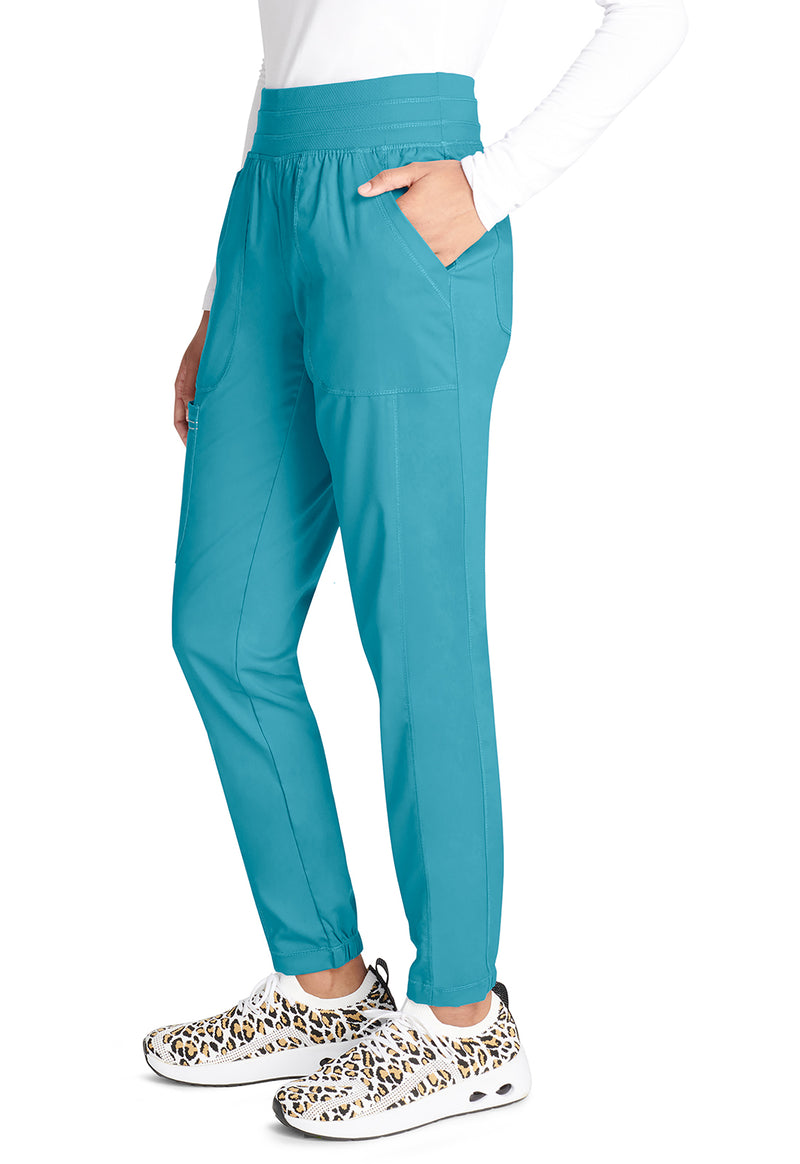 Soft Marine - Cherokee Cherokee WW Revolution Women's Scrub Pants - Left Side View