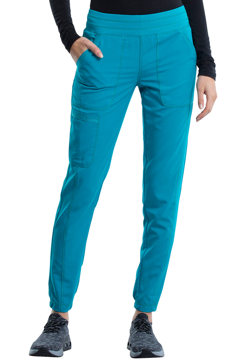 Teal Blue - Cherokee WW Revolution Women's Scrub Pants - Front View
