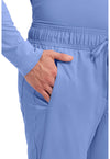 Ciel Blue - Cherokee Cherokee WW Revolution Men's Scrub Pants - Detail 2 View