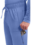 Ciel Blue - Cherokee Cherokee WW Revolution Men's Scrub Pants - Detail 4 View