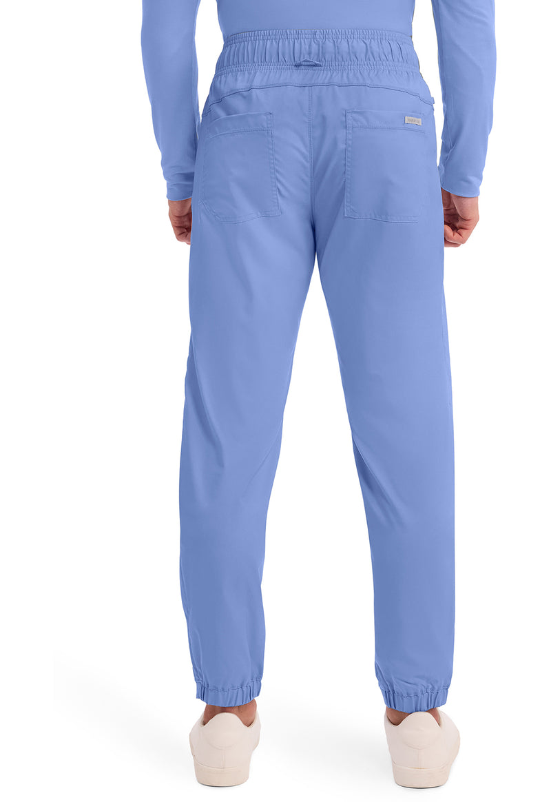 Ciel Blue - Cherokee WW Revolution Men's Scrub Pants - Back View