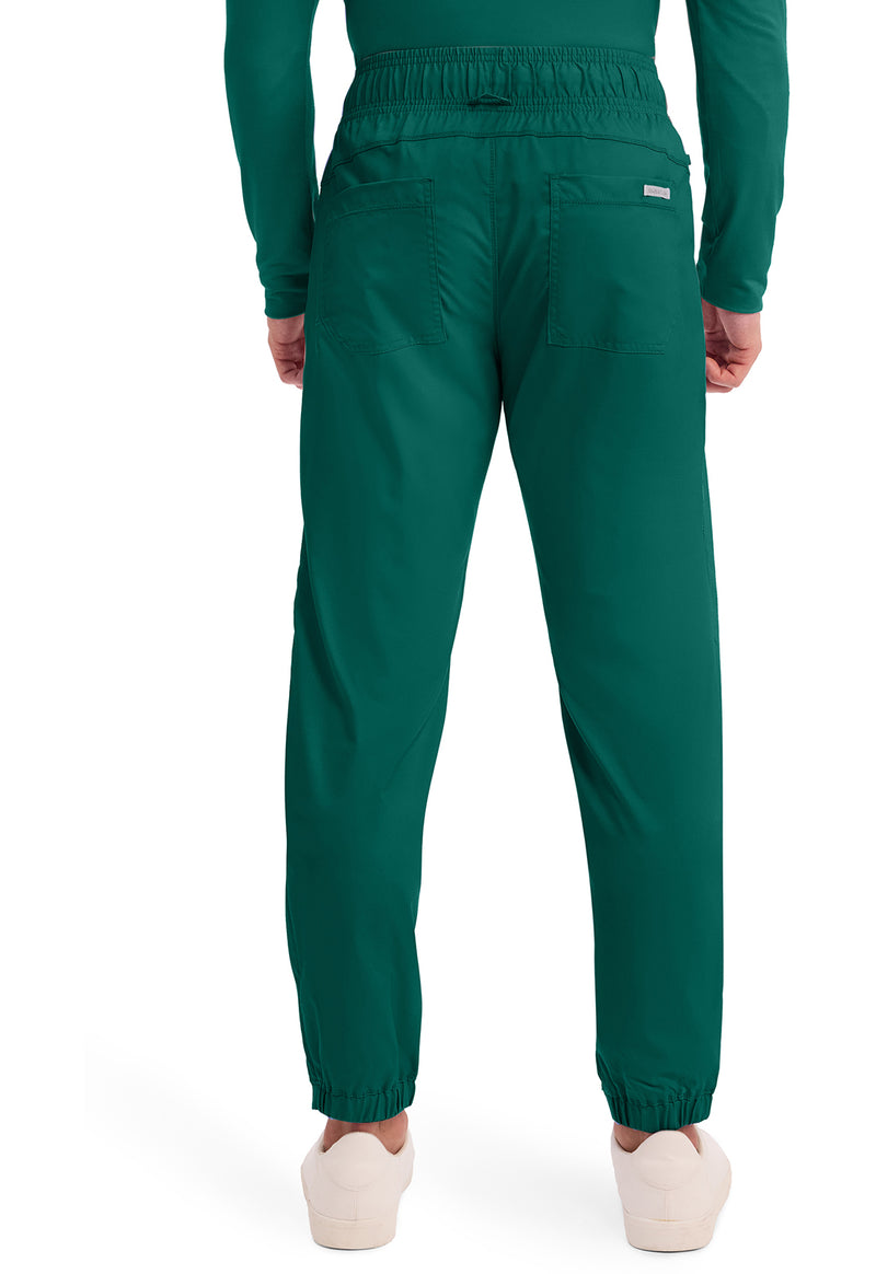 Hunter Green - Cherokee WW Revolution Men's Scrub Pants - Back View