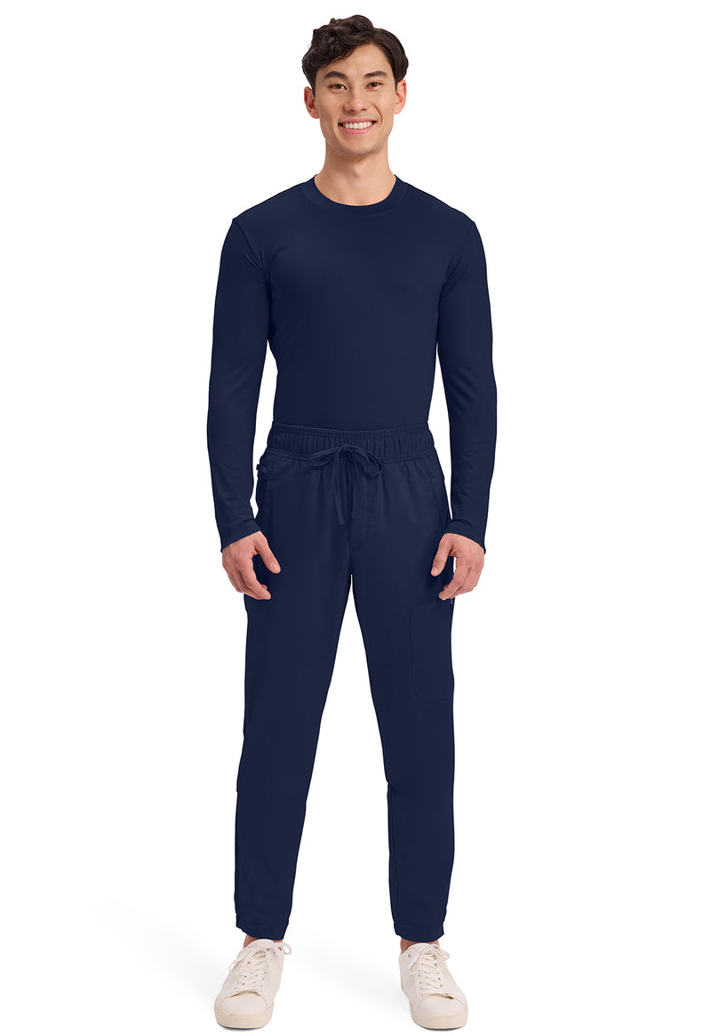 Navy - Cherokee Cherokee WW Revolution Men's Scrub Pants - Detail 1 View