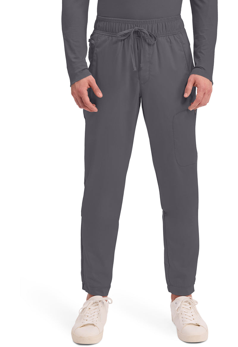 Pewter - Cherokee WW Revolution Men's Scrub Pants - Front View