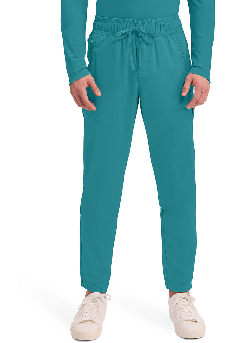 Teal Blue - Cherokee WW Revolution Men's Scrub Pants - Front View