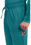 Teal Blue - Cherokee Cherokee WW Revolution Men's Scrub Pants - Detail 4 View