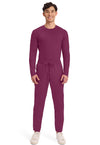 Wine - Cherokee Cherokee WW Revolution Men's Scrub Pants - Detail 1 View