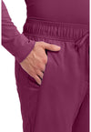 Wine - Cherokee Cherokee WW Revolution Men's Scrub Pants - Detail 2 View