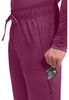 Wine - Cherokee Cherokee WW Revolution Men's Scrub Pants - Detail 4 View