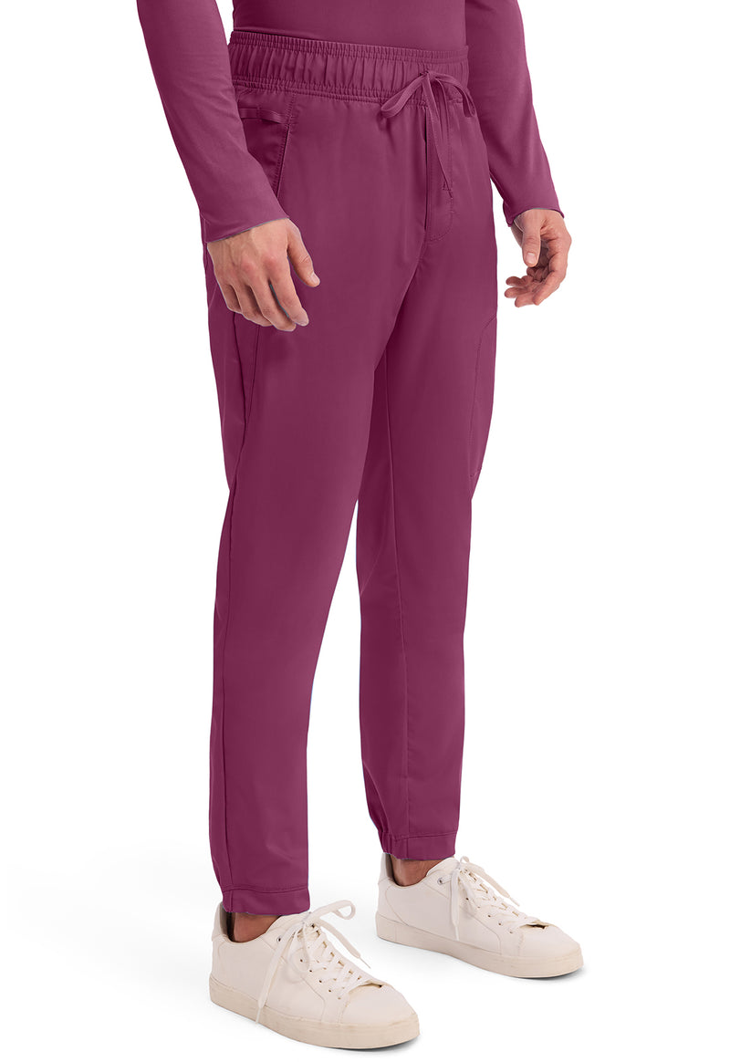 Wine - Cherokee Cherokee WW Revolution Men's Scrub Pants - Right Side View