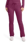 Wine - Cherokee WW Revolution Unisex Scrub Pants - Front View