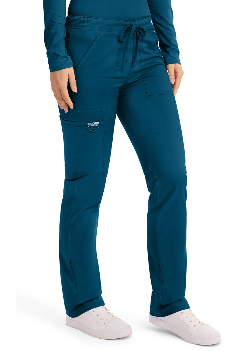 Caribbean Blue - Cherokee Cherokee WW Revolution Unisex Scrub Pants - Right Side View