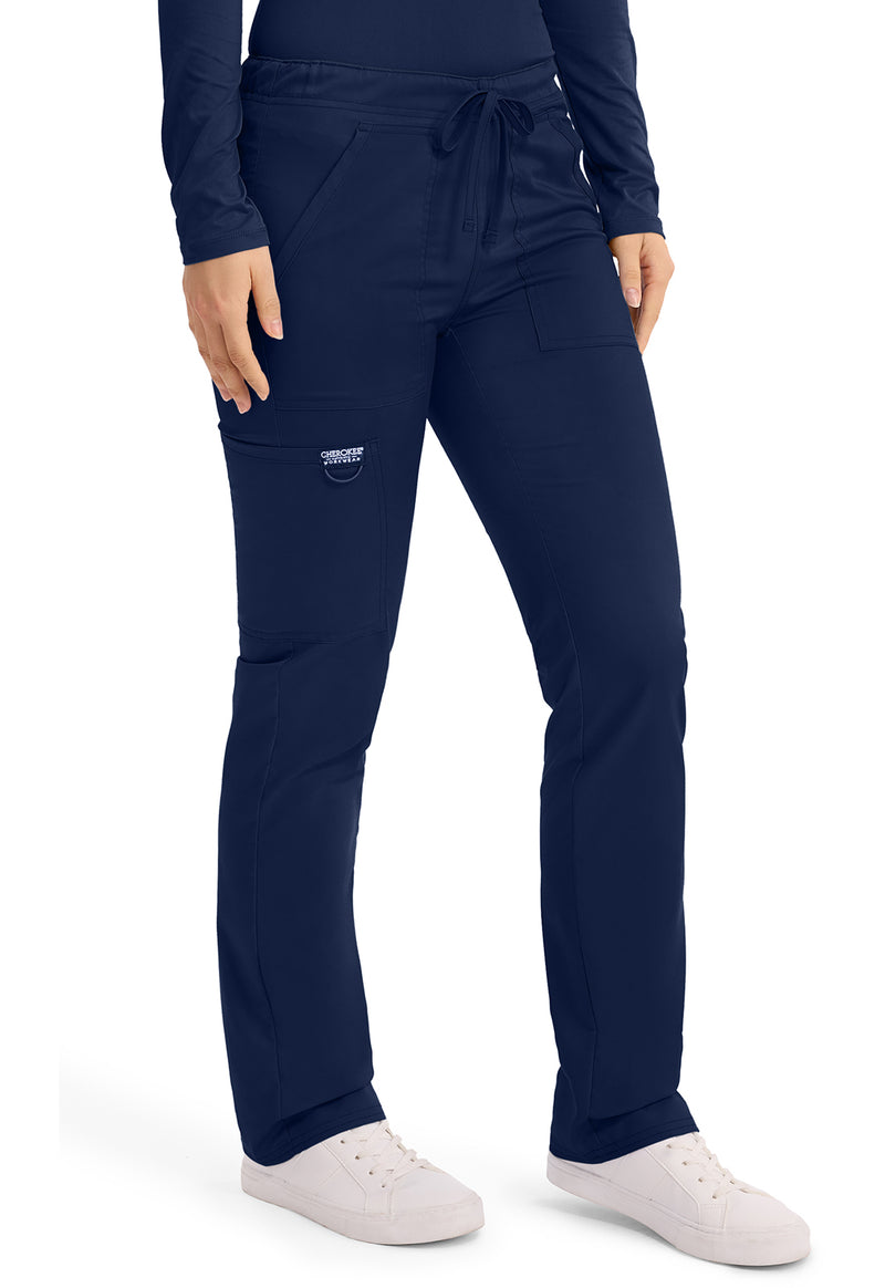 Navy - Cherokee Cherokee WW Revolution Unisex Scrub Pants - Right Side View