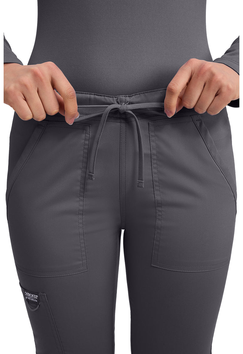 Pewter - Cherokee Cherokee WW Revolution Unisex Scrub Pants - Detail 3 View