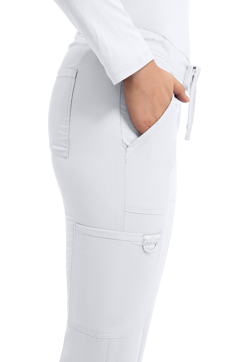 White - Cherokee Cherokee WW Revolution Unisex Scrub Pants - Detail 2 View