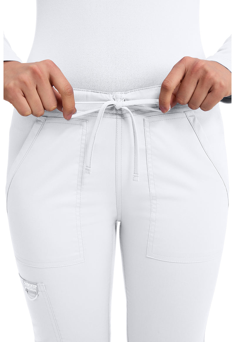 White - Cherokee Cherokee WW Revolution Unisex Scrub Pants - Detail 3 View