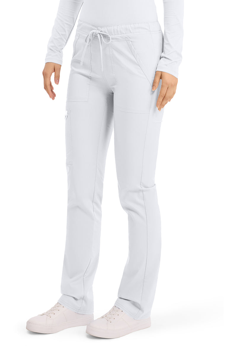 White - Cherokee Cherokee WW Revolution Unisex Scrub Pants - Left Side View