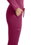 Wine - Cherokee Cherokee WW Revolution Unisex Scrub Pants - Detail 2 View