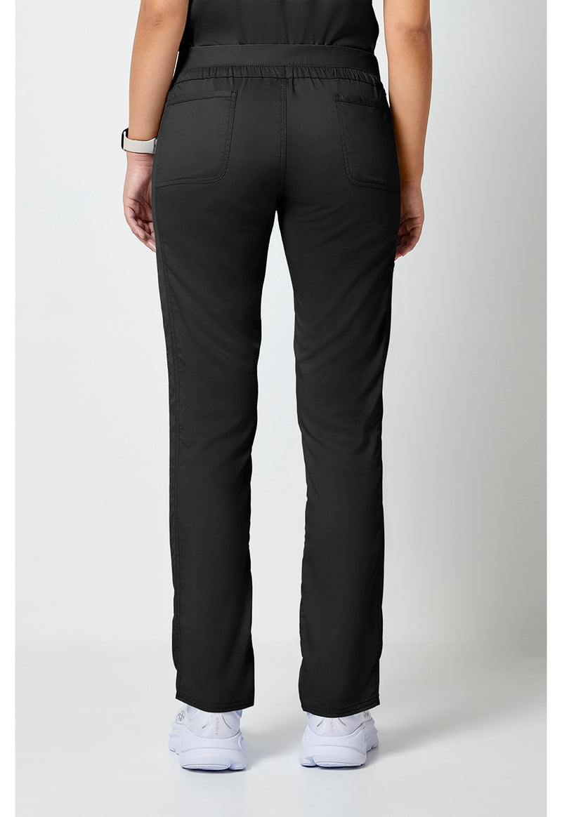 Black - Cherokee WW Revolution Women Scrub Pants - Back View