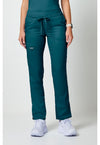 Caribbean Blue - Cherokee WW Revolution Women Scrub Pants - Front View
