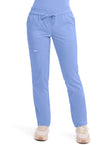 Ciel Blue - Cherokee WW Revolution Women Scrub Pants - Front View