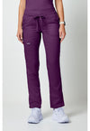 Eggplant - Cherokee WW Revolution Women Scrub Pants - Front View