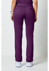 Eggplant - Cherokee WW Revolution Women Scrub Pants - Back View