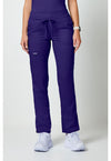 Grape - Cherokee WW Revolution Women Scrub Pants - Front View