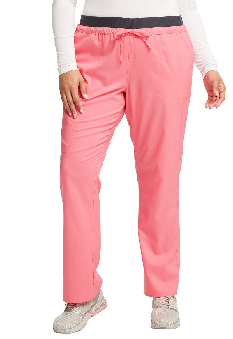 Pink Melon - Cherokee WW Revolution Women Scrub Pants - Front View