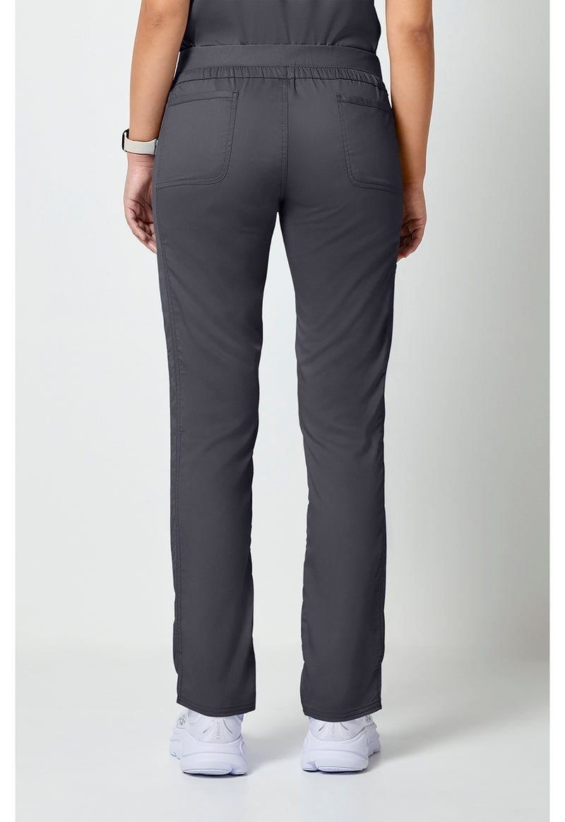 Pewter - Cherokee WW Revolution Women Scrub Pants - Back View