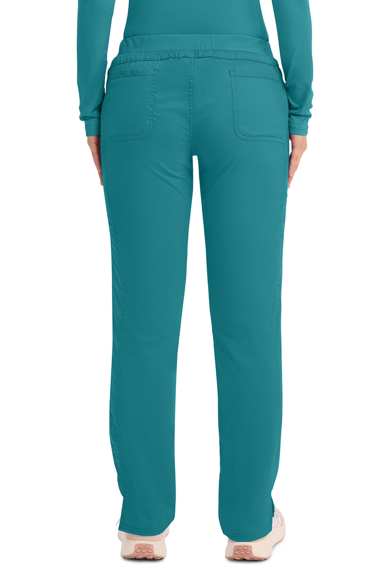 Teal Blue - Cherokee WW Revolution Women Scrub Pants - Back View